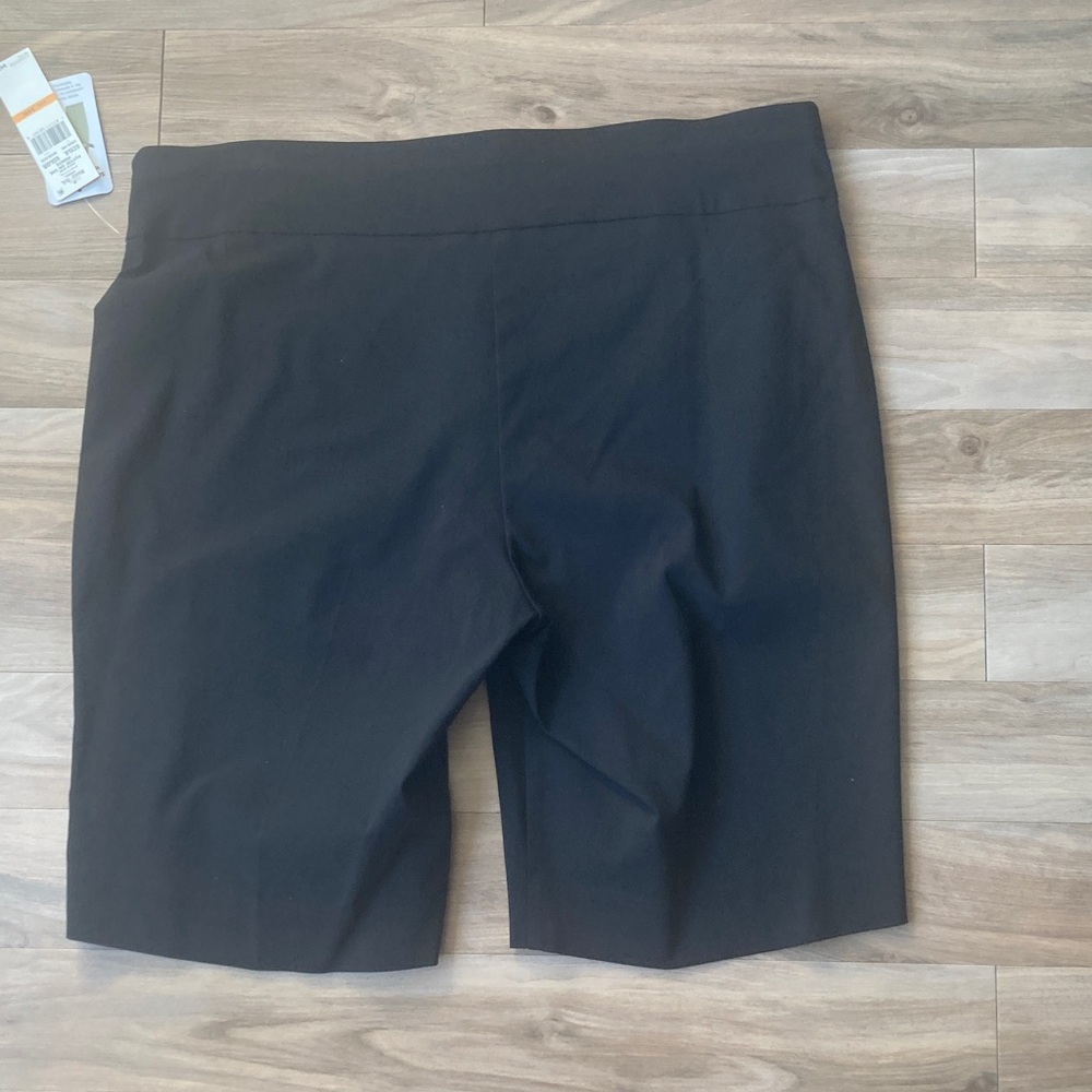 Ruby Rd black short pull on short with stretch slimming contour waistband 24W - Picture 13 of 17